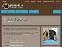 Tablet Screenshot of kanarenhunde.org